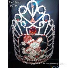 Candy bear tiara big pageant coronas de navidad